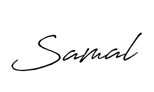 Design your own signature with our free online signature maker. With this signature software, you can create a handwritten (Antro_Vectra_Bolder) signature for name Samal. Samal signature style 7 images and pictures png