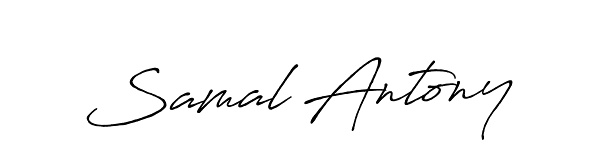 Also we have Samal Antony name is the best signature style. Create professional handwritten signature collection using Antro_Vectra_Bolder autograph style. Samal Antony signature style 7 images and pictures png