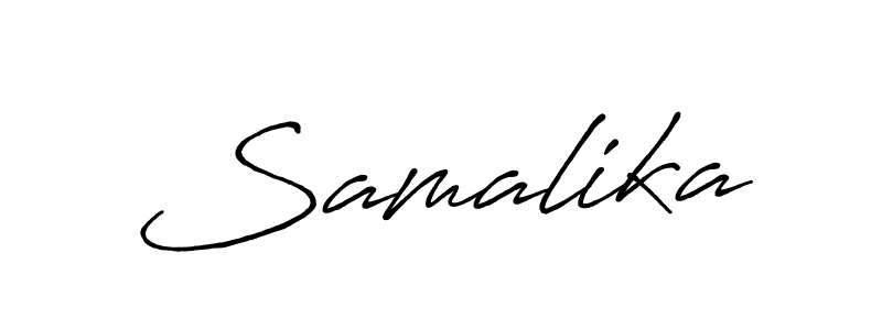 Design your own signature with our free online signature maker. With this signature software, you can create a handwritten (Antro_Vectra_Bolder) signature for name Samalika. Samalika signature style 7 images and pictures png