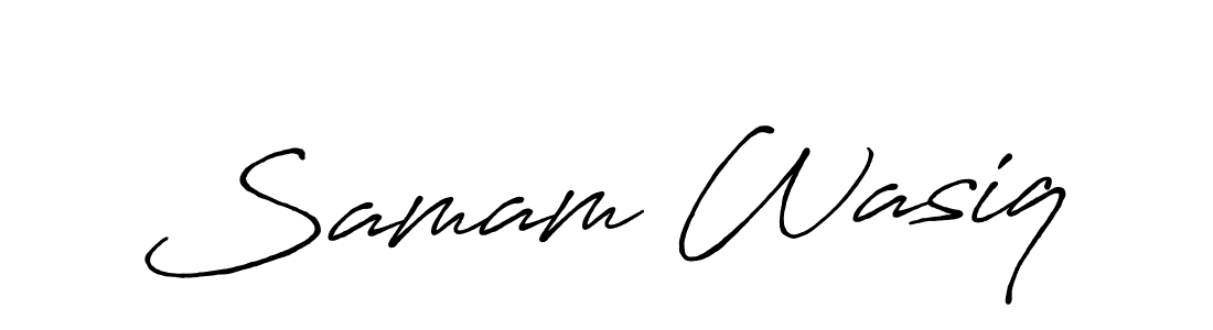 if you are searching for the best signature style for your name Samam Wasiq. so please give up your signature search. here we have designed multiple signature styles  using Antro_Vectra_Bolder. Samam Wasiq signature style 7 images and pictures png