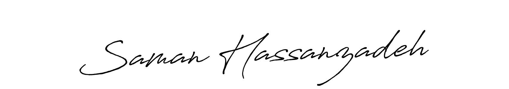 Also we have Saman Hassanzadeh name is the best signature style. Create professional handwritten signature collection using Antro_Vectra_Bolder autograph style. Saman Hassanzadeh signature style 7 images and pictures png