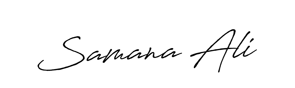 How to make Samana Ali name signature. Use Antro_Vectra_Bolder style for creating short signs online. This is the latest handwritten sign. Samana Ali signature style 7 images and pictures png