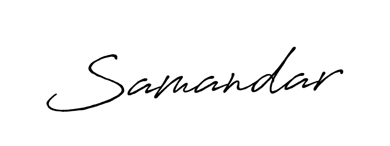 How to make Samandar name signature. Use Antro_Vectra_Bolder style for creating short signs online. This is the latest handwritten sign. Samandar signature style 7 images and pictures png