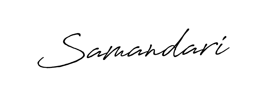 Design your own signature with our free online signature maker. With this signature software, you can create a handwritten (Antro_Vectra_Bolder) signature for name Samandari. Samandari signature style 7 images and pictures png