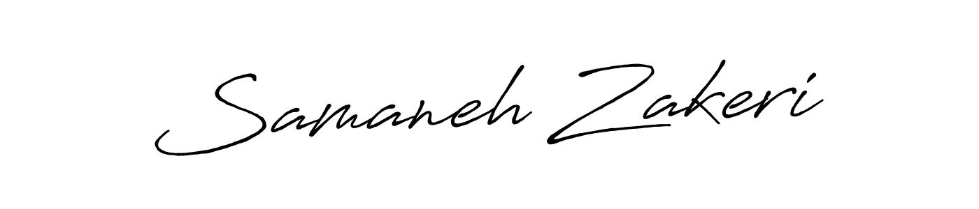 Antro_Vectra_Bolder is a professional signature style that is perfect for those who want to add a touch of class to their signature. It is also a great choice for those who want to make their signature more unique. Get Samaneh Zakeri name to fancy signature for free. Samaneh Zakeri signature style 7 images and pictures png