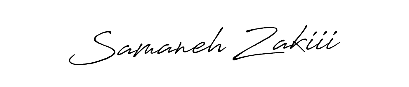 You should practise on your own different ways (Antro_Vectra_Bolder) to write your name (Samaneh Zakiii) in signature. don't let someone else do it for you. Samaneh Zakiii signature style 7 images and pictures png