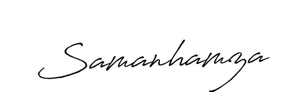 Antro_Vectra_Bolder is a professional signature style that is perfect for those who want to add a touch of class to their signature. It is also a great choice for those who want to make their signature more unique. Get Samanhamza name to fancy signature for free. Samanhamza signature style 7 images and pictures png