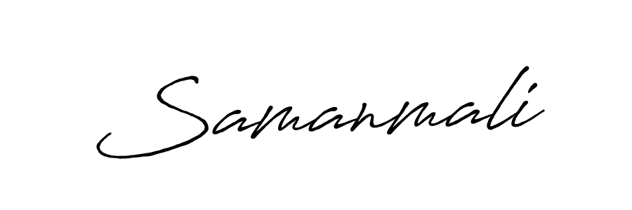 Design your own signature with our free online signature maker. With this signature software, you can create a handwritten (Antro_Vectra_Bolder) signature for name Samanmali. Samanmali signature style 7 images and pictures png