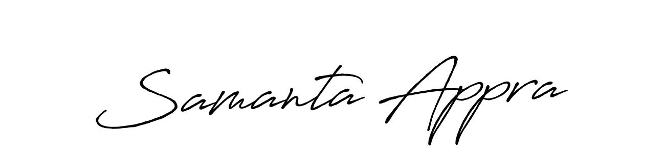 Make a beautiful signature design for name Samanta Appra. Use this online signature maker to create a handwritten signature for free. Samanta Appra signature style 7 images and pictures png