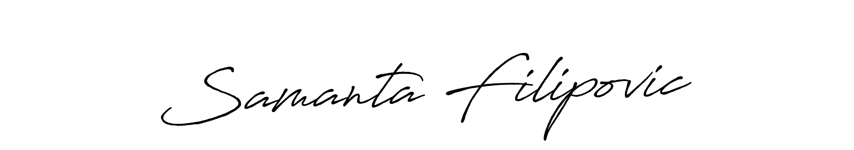 You can use this online signature creator to create a handwritten signature for the name Samanta Filipovic. This is the best online autograph maker. Samanta Filipovic signature style 7 images and pictures png