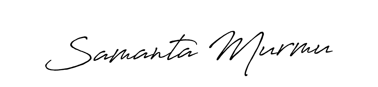 if you are searching for the best signature style for your name Samanta Murmu. so please give up your signature search. here we have designed multiple signature styles  using Antro_Vectra_Bolder. Samanta Murmu signature style 7 images and pictures png