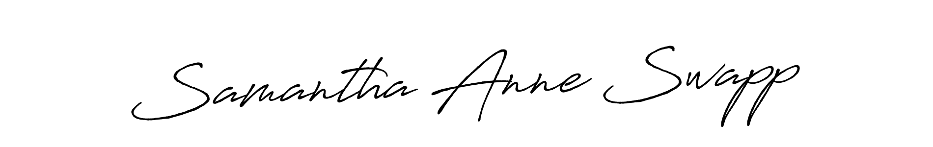 Make a beautiful signature design for name Samantha Anne Swapp. With this signature (Antro_Vectra_Bolder) style, you can create a handwritten signature for free. Samantha Anne Swapp signature style 7 images and pictures png