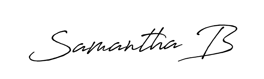 Also You can easily find your signature by using the search form. We will create Samantha B name handwritten signature images for you free of cost using Antro_Vectra_Bolder sign style. Samantha B signature style 7 images and pictures png