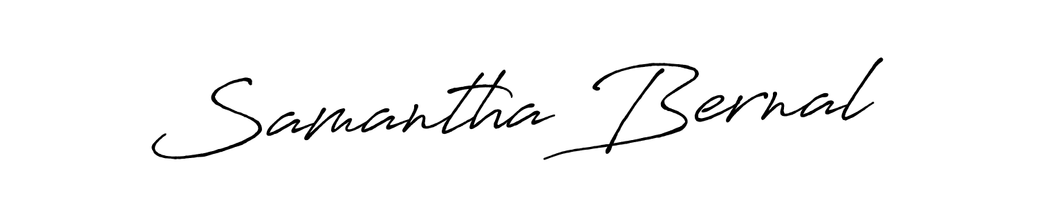 Samantha Bernal stylish signature style. Best Handwritten Sign (Antro_Vectra_Bolder) for my name. Handwritten Signature Collection Ideas for my name Samantha Bernal. Samantha Bernal signature style 7 images and pictures png