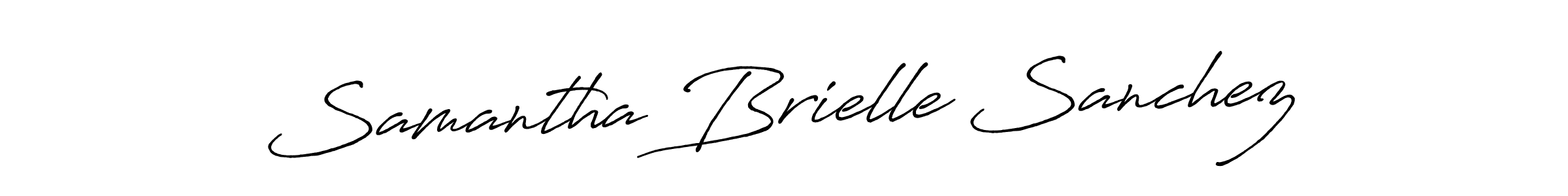 Samantha Brielle Sanchez stylish signature style. Best Handwritten Sign (Antro_Vectra_Bolder) for my name. Handwritten Signature Collection Ideas for my name Samantha Brielle Sanchez. Samantha Brielle Sanchez signature style 7 images and pictures png