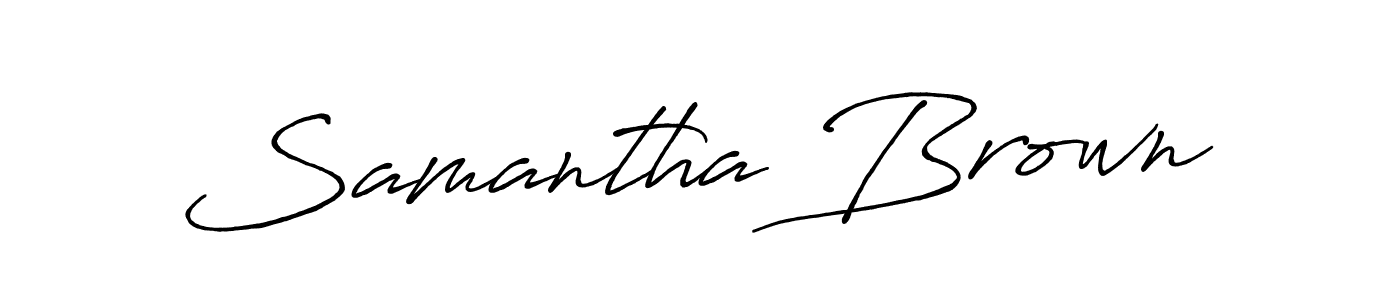 Antro_Vectra_Bolder is a professional signature style that is perfect for those who want to add a touch of class to their signature. It is also a great choice for those who want to make their signature more unique. Get Samantha Brown name to fancy signature for free. Samantha Brown signature style 7 images and pictures png