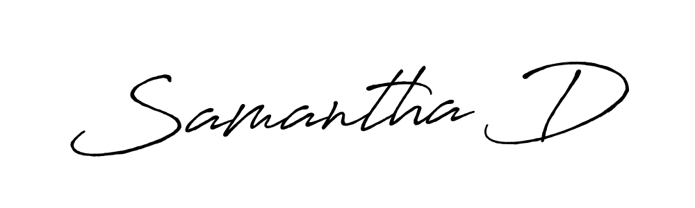 Once you've used our free online signature maker to create your best signature Antro_Vectra_Bolder style, it's time to enjoy all of the benefits that Samantha D name signing documents. Samantha D signature style 7 images and pictures png