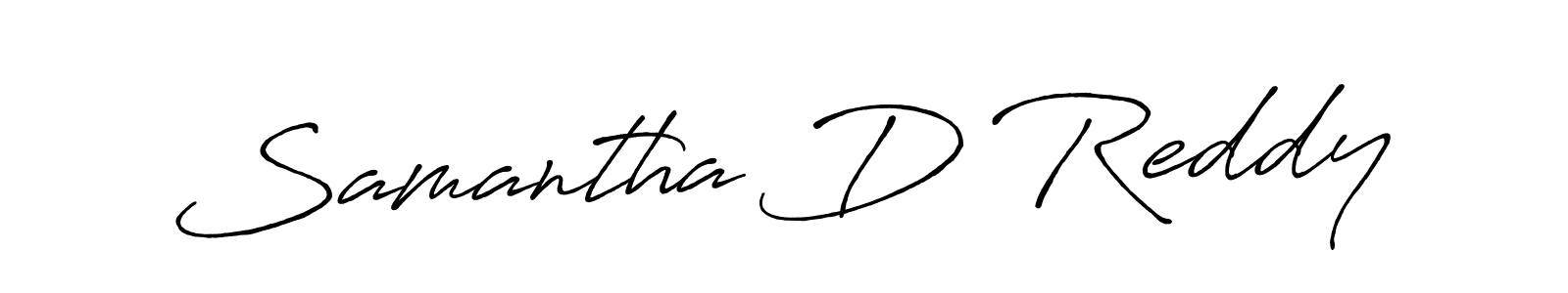 Design your own signature with our free online signature maker. With this signature software, you can create a handwritten (Antro_Vectra_Bolder) signature for name Samantha D Reddy. Samantha D Reddy signature style 7 images and pictures png