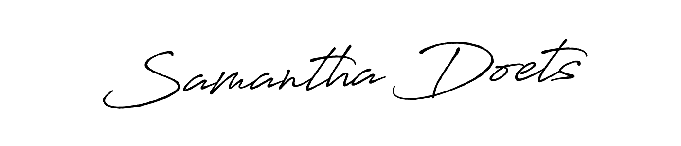 You can use this online signature creator to create a handwritten signature for the name Samantha Doets. This is the best online autograph maker. Samantha Doets signature style 7 images and pictures png