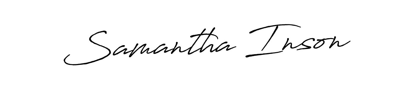 Make a beautiful signature design for name Samantha Inson. Use this online signature maker to create a handwritten signature for free. Samantha Inson signature style 7 images and pictures png
