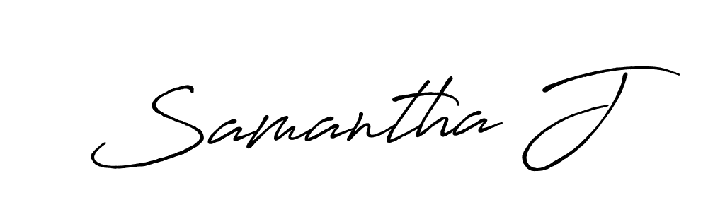 Also You can easily find your signature by using the search form. We will create Samantha J name handwritten signature images for you free of cost using Antro_Vectra_Bolder sign style. Samantha J signature style 7 images and pictures png
