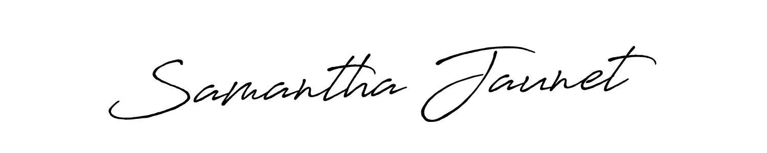 Make a beautiful signature design for name Samantha Jaunet. Use this online signature maker to create a handwritten signature for free. Samantha Jaunet signature style 7 images and pictures png
