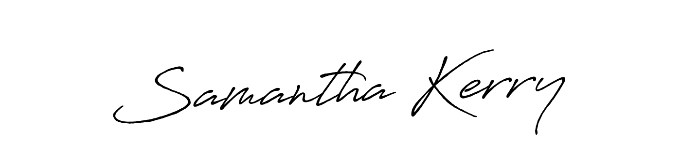 It looks lik you need a new signature style for name Samantha Kerry. Design unique handwritten (Antro_Vectra_Bolder) signature with our free signature maker in just a few clicks. Samantha Kerry signature style 7 images and pictures png