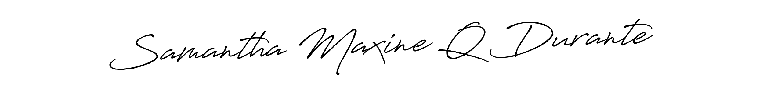 Here are the top 10 professional signature styles for the name Samantha Maxine Q Durante. These are the best autograph styles you can use for your name. Samantha Maxine Q Durante signature style 7 images and pictures png