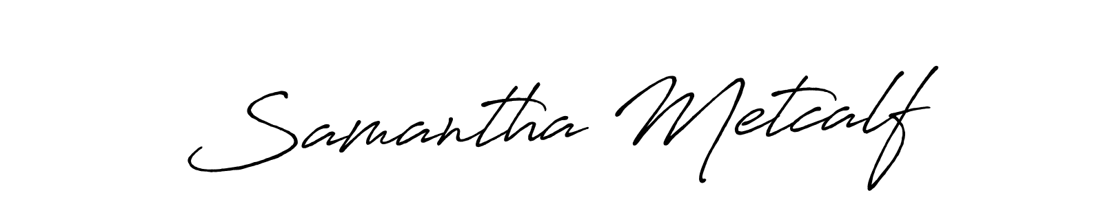 It looks lik you need a new signature style for name Samantha Metcalf. Design unique handwritten (Antro_Vectra_Bolder) signature with our free signature maker in just a few clicks. Samantha Metcalf signature style 7 images and pictures png