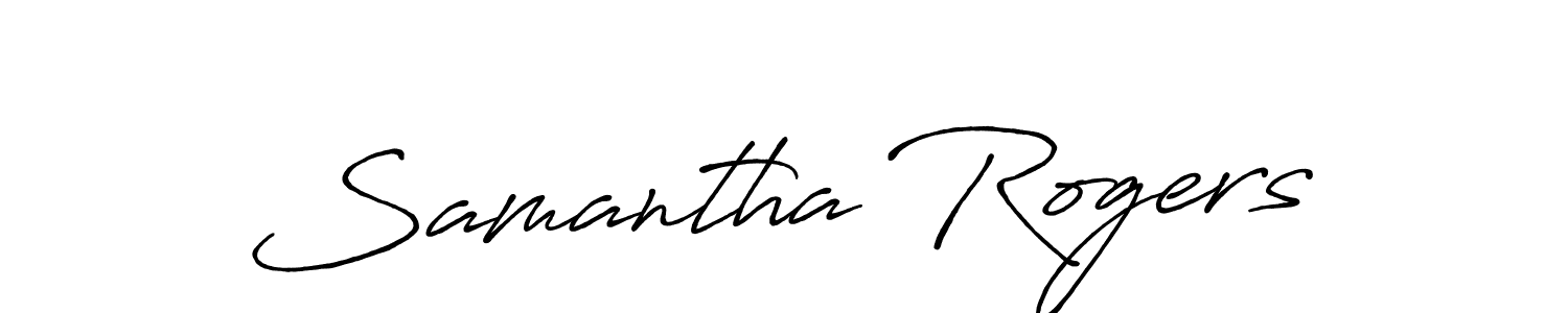 How to make Samantha Rogers signature? Antro_Vectra_Bolder is a professional autograph style. Create handwritten signature for Samantha Rogers name. Samantha Rogers signature style 7 images and pictures png