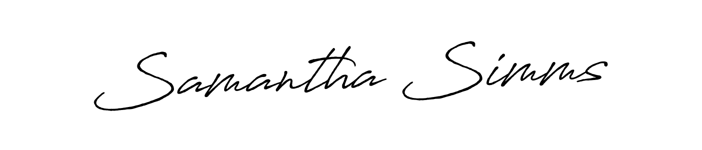 Check out images of Autograph of Samantha Simms name. Actor Samantha Simms Signature Style. Antro_Vectra_Bolder is a professional sign style online. Samantha Simms signature style 7 images and pictures png