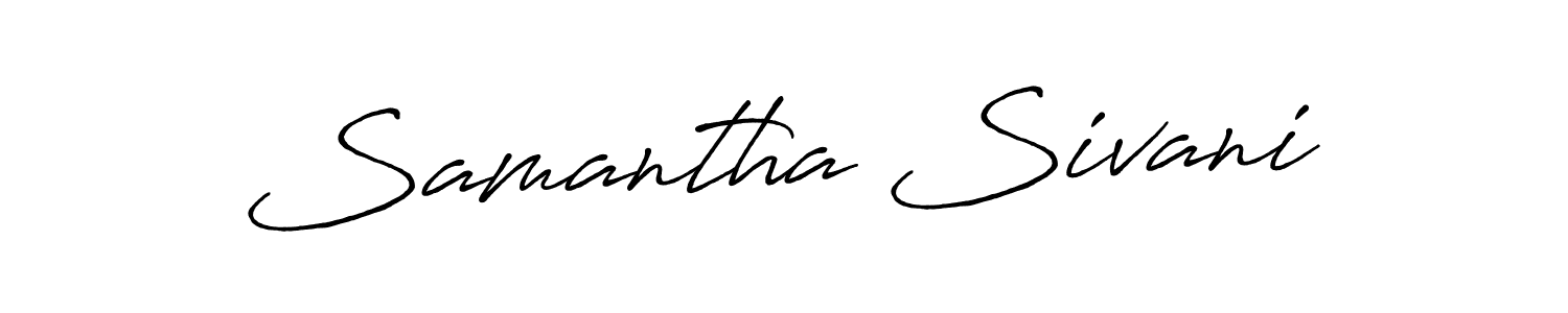Similarly Antro_Vectra_Bolder is the best handwritten signature design. Signature creator online .You can use it as an online autograph creator for name Samantha Sivani. Samantha Sivani signature style 7 images and pictures png
