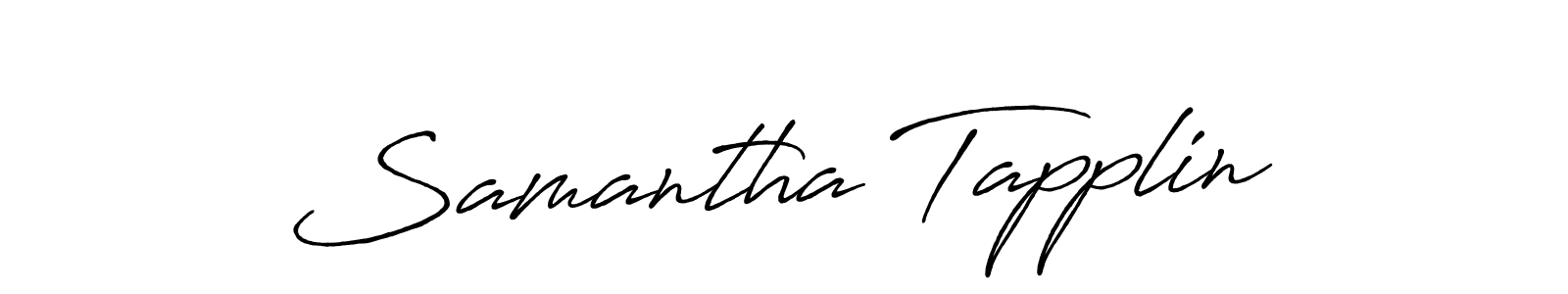 Create a beautiful signature design for name Samantha Tapplin. With this signature (Antro_Vectra_Bolder) fonts, you can make a handwritten signature for free. Samantha Tapplin signature style 7 images and pictures png