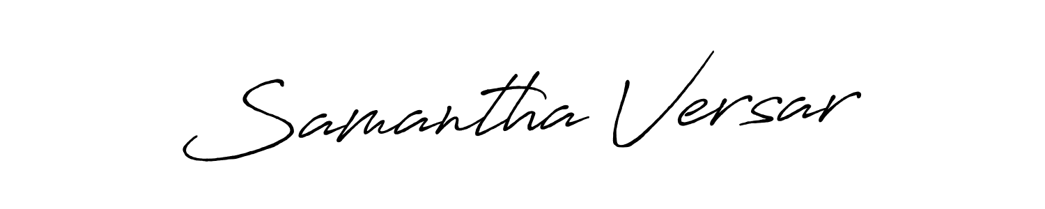 You can use this online signature creator to create a handwritten signature for the name Samantha Versar. This is the best online autograph maker. Samantha Versar signature style 7 images and pictures png
