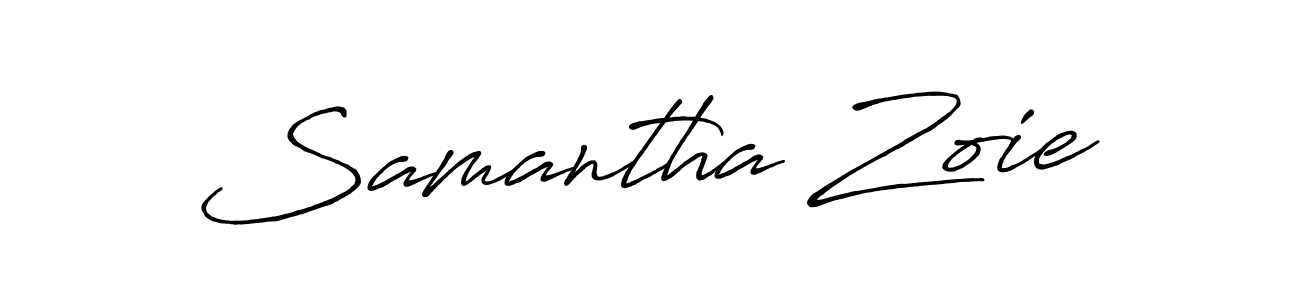 You should practise on your own different ways (Antro_Vectra_Bolder) to write your name (Samantha Zoie) in signature. don't let someone else do it for you. Samantha Zoie signature style 7 images and pictures png