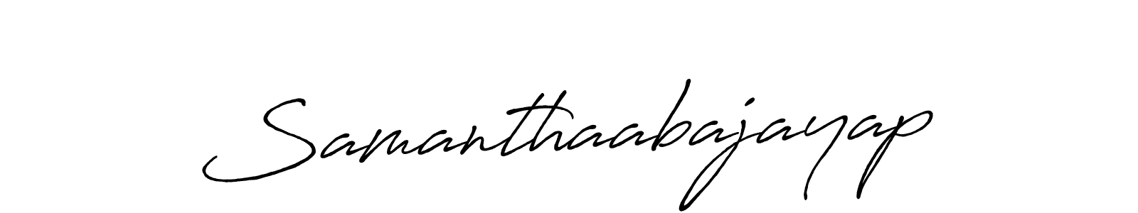 It looks lik you need a new signature style for name Samanthaabajayap. Design unique handwritten (Antro_Vectra_Bolder) signature with our free signature maker in just a few clicks. Samanthaabajayap signature style 7 images and pictures png