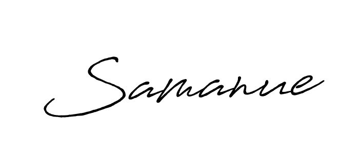 Similarly Antro_Vectra_Bolder is the best handwritten signature design. Signature creator online .You can use it as an online autograph creator for name Samanue. Samanue signature style 7 images and pictures png
