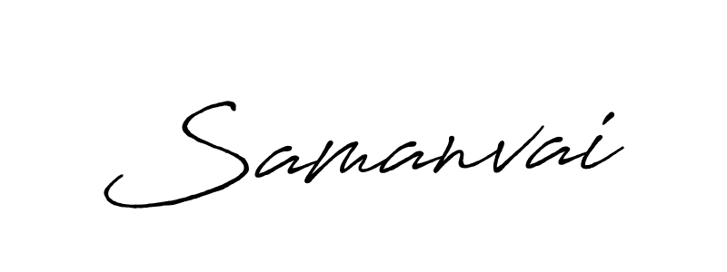 Create a beautiful signature design for name Samanvai. With this signature (Antro_Vectra_Bolder) fonts, you can make a handwritten signature for free. Samanvai signature style 7 images and pictures png