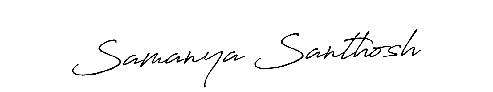 You can use this online signature creator to create a handwritten signature for the name Samanya Santhosh. This is the best online autograph maker. Samanya Santhosh signature style 7 images and pictures png