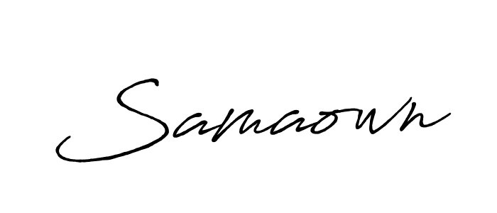 It looks lik you need a new signature style for name Samaown. Design unique handwritten (Antro_Vectra_Bolder) signature with our free signature maker in just a few clicks. Samaown signature style 7 images and pictures png