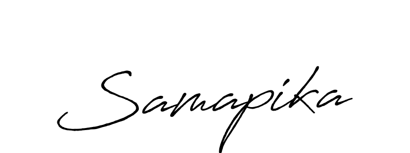 Samapika stylish signature style. Best Handwritten Sign (Antro_Vectra_Bolder) for my name. Handwritten Signature Collection Ideas for my name Samapika. Samapika signature style 7 images and pictures png