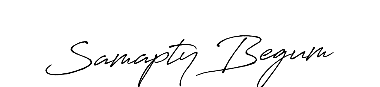 Make a beautiful signature design for name Samapty Begum. Use this online signature maker to create a handwritten signature for free. Samapty Begum signature style 7 images and pictures png