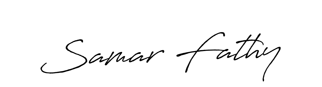 Antro_Vectra_Bolder is a professional signature style that is perfect for those who want to add a touch of class to their signature. It is also a great choice for those who want to make their signature more unique. Get Samar Fathy name to fancy signature for free. Samar Fathy signature style 7 images and pictures png