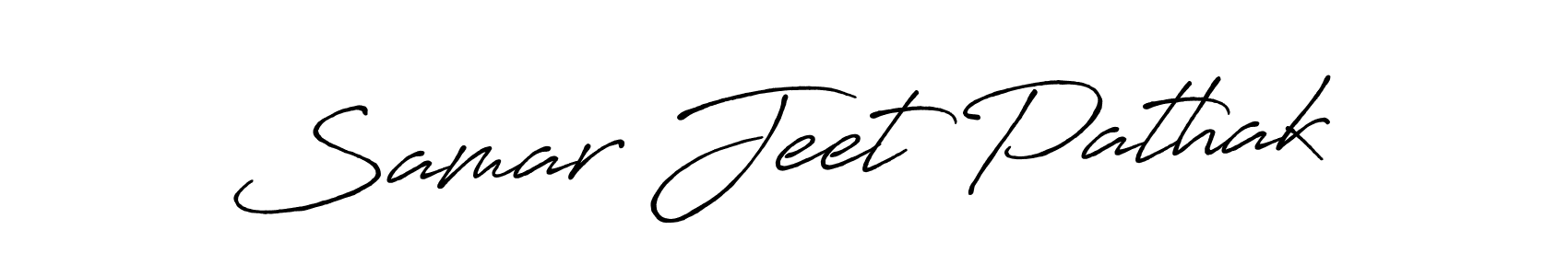 The best way (Antro_Vectra_Bolder) to make a short signature is to pick only two or three words in your name. The name Samar Jeet Pathak include a total of six letters. For converting this name. Samar Jeet Pathak signature style 7 images and pictures png