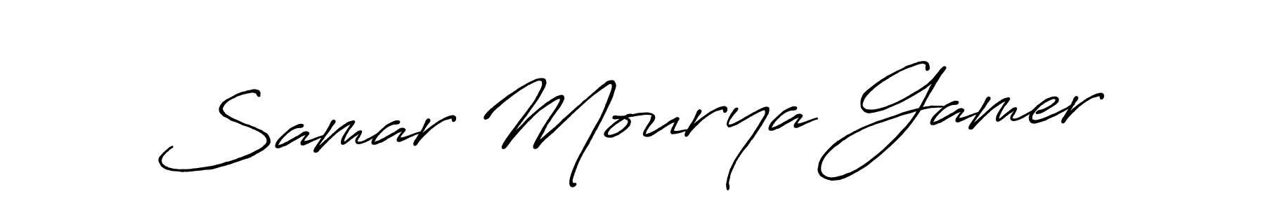 You can use this online signature creator to create a handwritten signature for the name Samar Mourya Gamer. This is the best online autograph maker. Samar Mourya Gamer signature style 7 images and pictures png