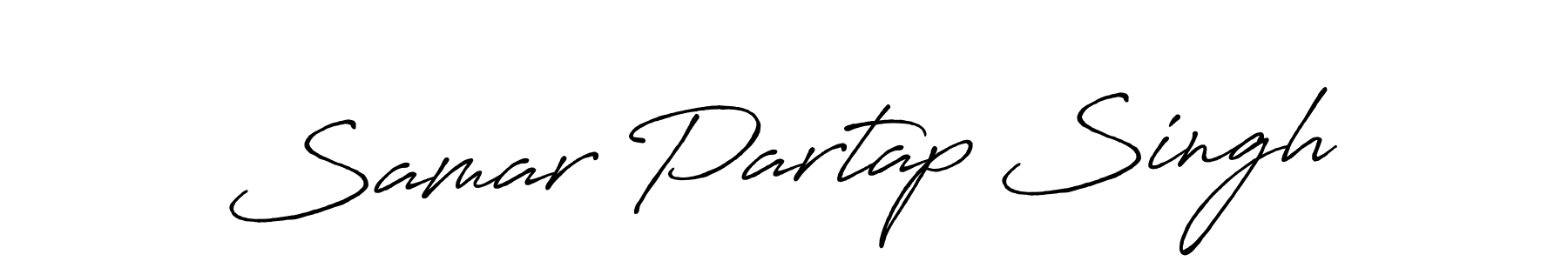 Samar Partap Singh stylish signature style. Best Handwritten Sign (Antro_Vectra_Bolder) for my name. Handwritten Signature Collection Ideas for my name Samar Partap Singh. Samar Partap Singh signature style 7 images and pictures png