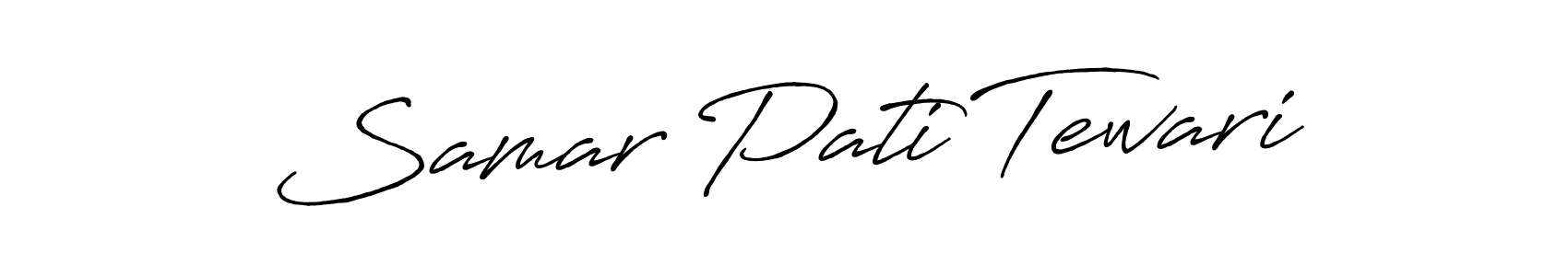 Use a signature maker to create a handwritten signature online. With this signature software, you can design (Antro_Vectra_Bolder) your own signature for name Samar Pati Tewari. Samar Pati Tewari signature style 7 images and pictures png