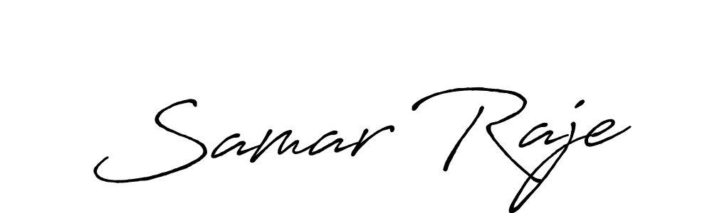 It looks lik you need a new signature style for name Samar Raje. Design unique handwritten (Antro_Vectra_Bolder) signature with our free signature maker in just a few clicks. Samar Raje signature style 7 images and pictures png