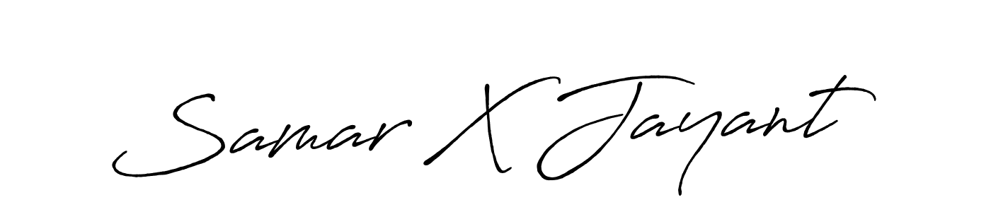 This is the best signature style for the Samar X Jayant name. Also you like these signature font (Antro_Vectra_Bolder). Mix name signature. Samar X Jayant signature style 7 images and pictures png