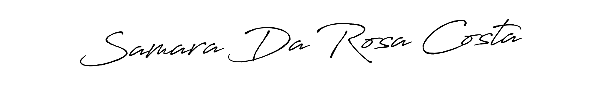 Make a beautiful signature design for name Samara Da Rosa Costa. With this signature (Antro_Vectra_Bolder) style, you can create a handwritten signature for free. Samara Da Rosa Costa signature style 7 images and pictures png